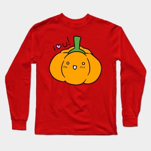 I love You - Orange Bell Pepper Long Sleeve T-Shirt